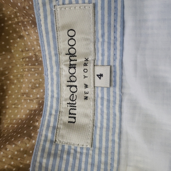 EUC United Bamboo Seersucker Skirt Sz4 - Picture 3 of 3